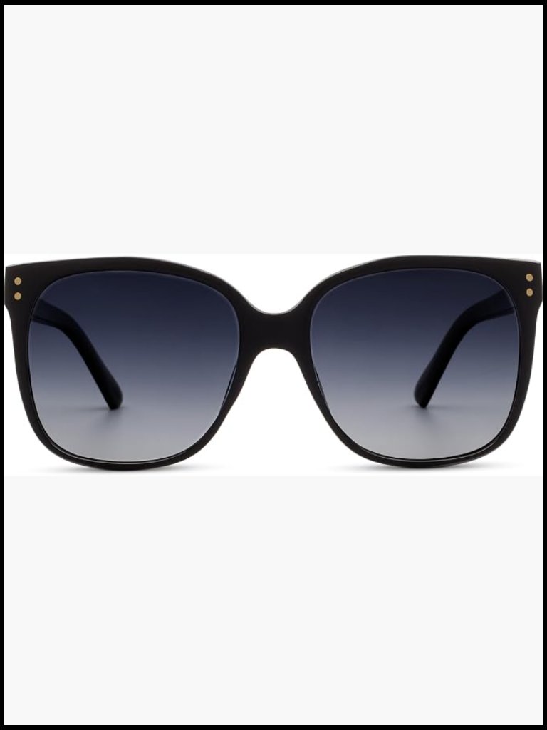 Oversized Square Polarized Sunglasses With Uv400 Protection